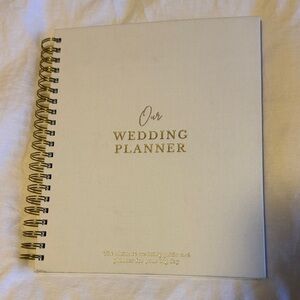 White and Gold Wedding Planner